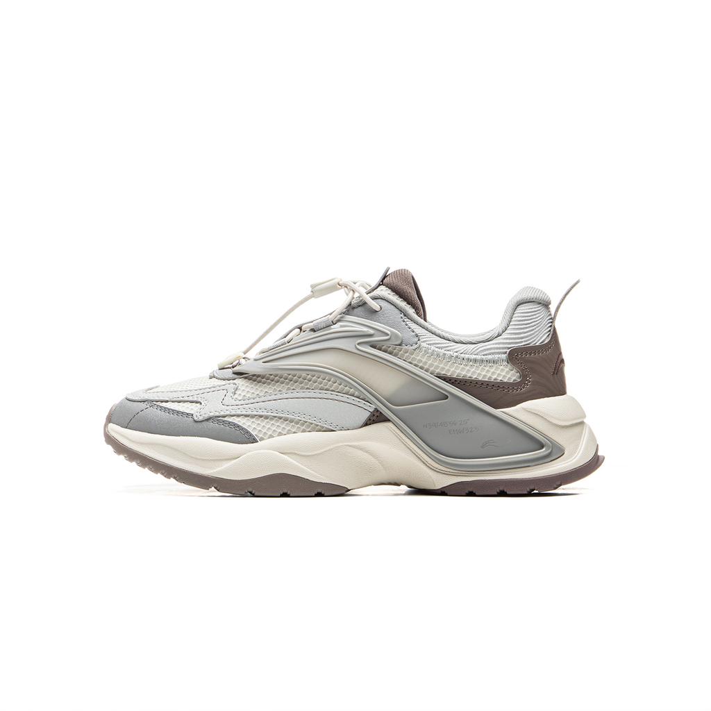 Li Ning Kids Sports Lifestyle Series Synthetic Leather Comfortable Fashion Non-Slip Wear-Resistant Low-Top Casual Shoes Kids Casual Shoes YKCU188-1