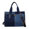 Denim Bag Color Block Women's Tote Bag Large Capacity Shoulder Crossbody Bag