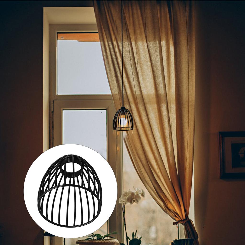 1pc Wrought Cage Lampshade Metal Drum Light Shade For Table Wall Floor Lamps Home Decor Hardware Hanging Bulb Cover