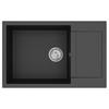 Black Kitchen Sink 780 X 500 Mm 80percent  Quartz and 20percent  Resin