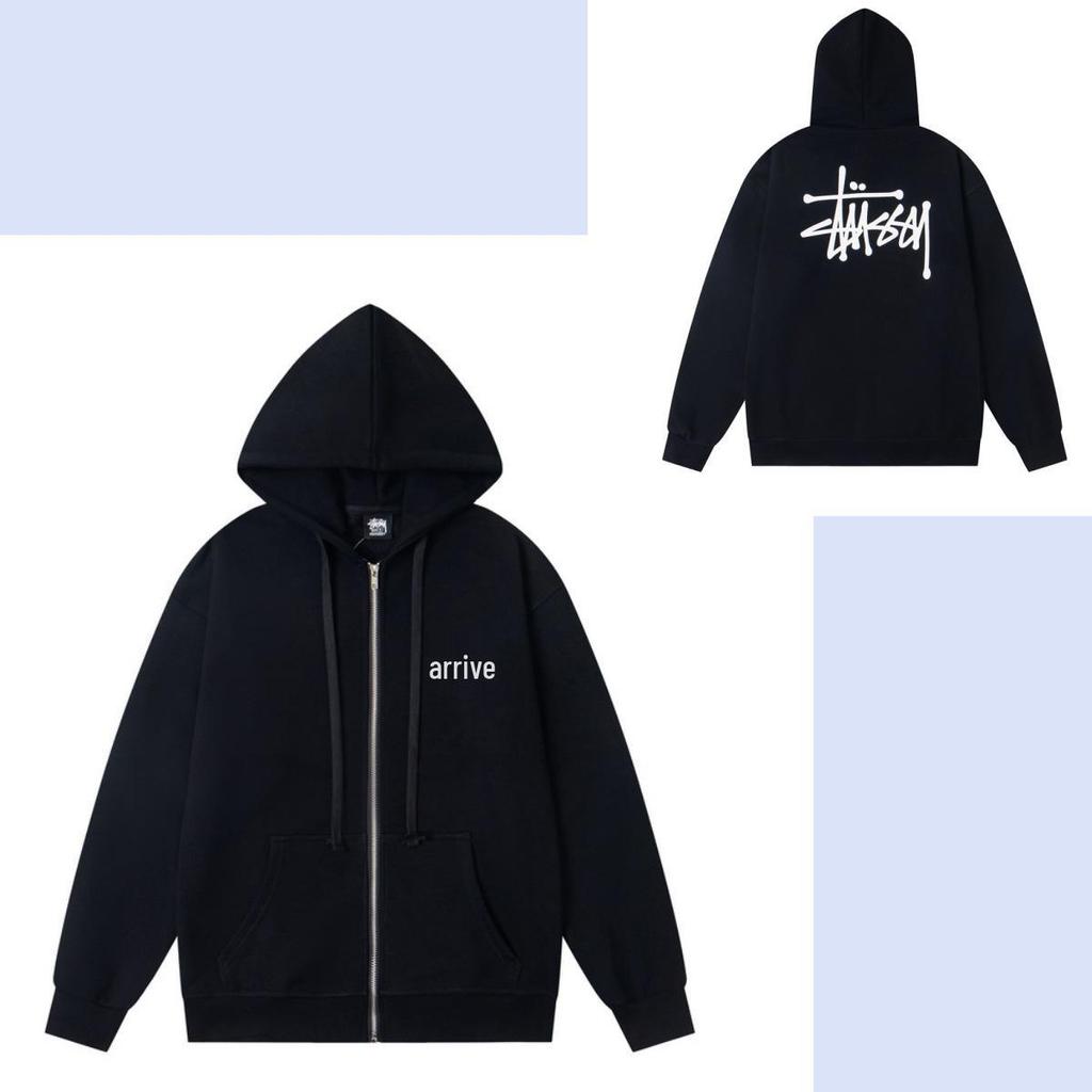 Sudadera con Aplicación Trasera SS23: Nuevo Gorro con Cremallera Retro de Alta Calle con Logo Bordado