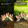 YUETJIN Solar Garden Squirrel Statues Outdoor Figurines Lights Garden Decor