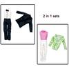 3 Sets Doll Clothing And Accessories Handmade Formal Business Suit Tuxedo Groom Clothes for 30cm/12in Ken Dolls Toys for Kids