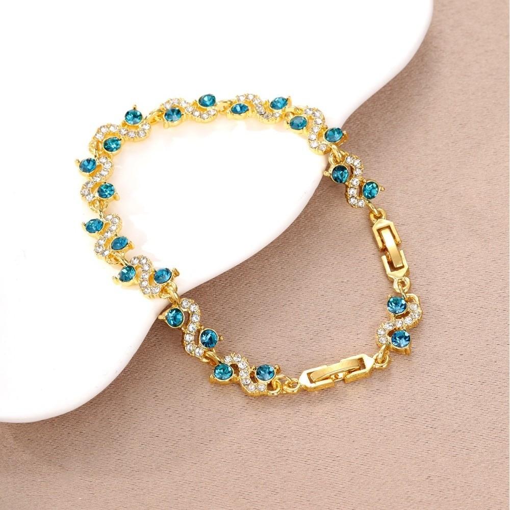 Sparkling Stones Women Bracelet Shining Zircon Bracelet Rhinestone Bracelet  Wedding Jewelry