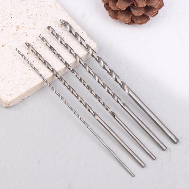 5Pcs 2mm 3mm 3.5mm 4mm 5mm Twist Drill Bit Kit For Wood Plastic Alloy Metal Woodworking Deep Hole Drilling