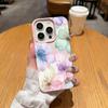 Balsam Flower Pattern Phone Case For Iphone 17 13 16 Plus 11 Pro Max 12 15 14 17E 16E Non-Yellowing Shockproof Back Cover