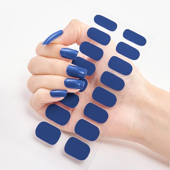 1 Set Nail Polish Strips Stickers 24 Fingers Full Wrap Self Adhesive Gel Nail Strips Art Decals for Women DIY Decor