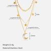 Three Layer Pearl Starfish Pendant Necklace Vintage Shell Spiral Necklace Women Jewelry
