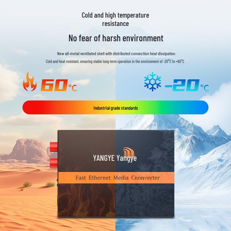 Yangye 100Mbps Fiber Optic Media Converter