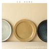 High-Value Ceramic Large Plate Collection Nordic Style Flat Plate Western Food Plate Creative Shallow Plate Round Vegetable Plate Household Tableware
