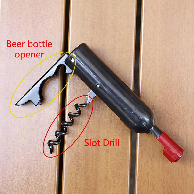 Safety Air Pump Wine Bottle Opener With Foil Cutter Wine Stainless Steel Pin Wine Air Pressure Cork Remover