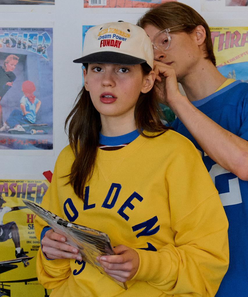 GOLDEN SUNSHINE Funday 5-Panel Cap_Vanila Navy