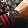POEDAGAR Sports Men Watches Waterproof Luminous Chronograph Date Military Watch Silicone Strap Quartz Wristwatch Reloj