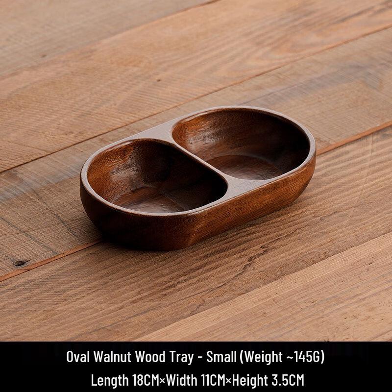 ME Walnut Wood Snack & Fruit Plate Small