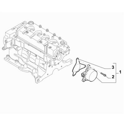 Vakuumpumpendichtung für Fiat 500 500L 2012-2019 500X 2016-2022 124 Spider 2017-2019