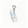 Heart Shape Bag Charm Beaded Bow Heart Pendant Aesthetic Four Leaf Clover Keychain  Daily Use