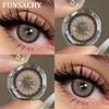 FUNSACHY 1 Paar Sharon Black Kontaktlinsen für Augen Große Augen 14,5 mm Farblinsen Puppenauge Kontakte Jährlich Schöne Kosmetik