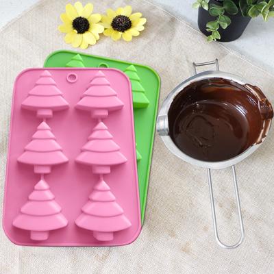 Weihnachtsbaum Schokolade Backen Silikon, Kuchen Süßigkeiten handgefertigt 1PC