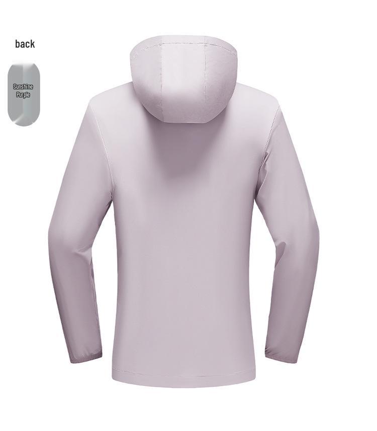 Unisex Ice Silk Sun Protection Hooded Jacket - Spring Summer Breathable Lightweight Loose Fit Plus Size Athletic Casual Outerwear