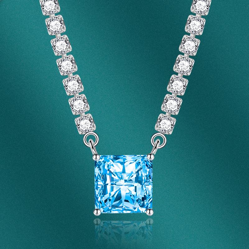 Sace Gems Clássico luxo zircão feminino pingente colar jóias casamento promessa festa presente