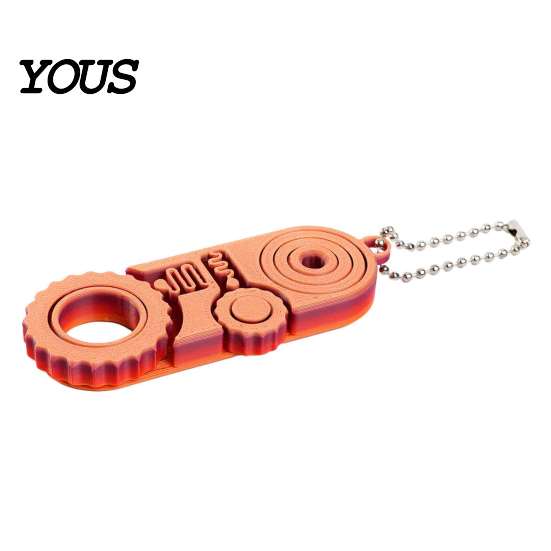Compact Stress Toys for Adults 3D Printed Fidget Toys, Relief Sensory Gadgets Office and Classroom, Portable Fidgets 3-in-1 Handheld Spinner