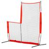 L Screen Baseball for Batting Cage, 7x7 Ft Baseball & Softball Safety Screen, Body Protector Portable Batting Screen with Carry Bag & Ground Stakes,