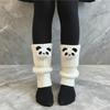Nonslip Ribbed Socks Stacked Design Practical Polyester Leg Warmers For Jfashion Enthusiasts And Daily Wear