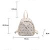 Sweet Cute College Style Bow Print Backpack Handbag Shoulder Bag Trendy Women Girly Commuting Bag Student Schoolbag Gift