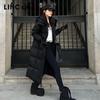 Jinyujie Women's Maillard Long Thickened Duck Down Puffer Jacket
