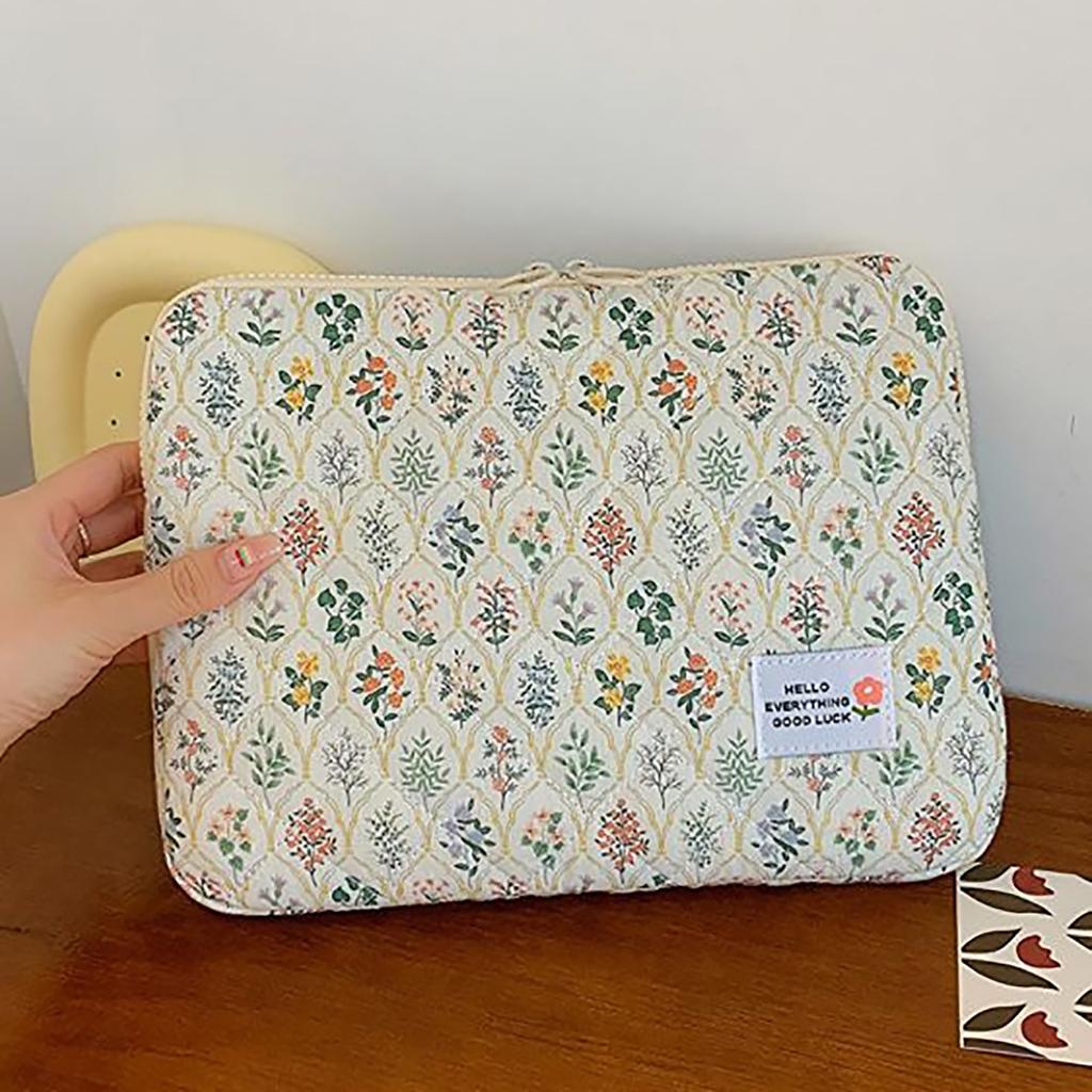 Flower Pattern Laptop Sleeve Case Bags For Ipad Air Pro 11 Inch Cover Laptop Bag Inner Bag Flat Bag