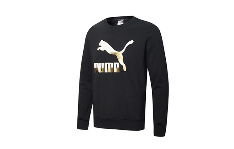 PUMA Sweatshirt Men s Black Gold 599296-51 L