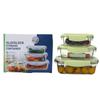 ZIPOYA Divided Glass Lunch Box Set
