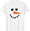 Threadrock Winter Snowman Face T-Shirt
