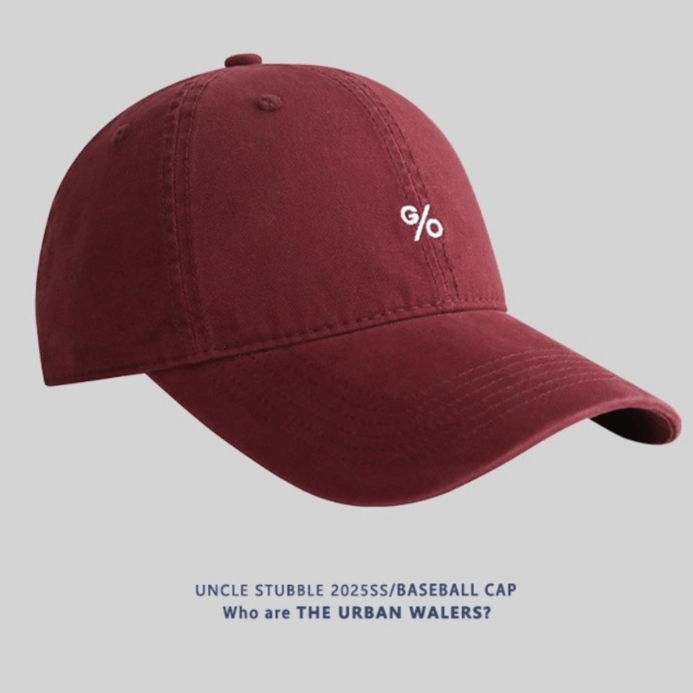 

New Adjustable Sun Hats Solid Color Breathable Baseball Cap Embroidered Design Cotton Wide Brim Cap for Men Women красный