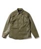 DREAMWORLD [Leather] Long Sleeve Shirt Olive_01