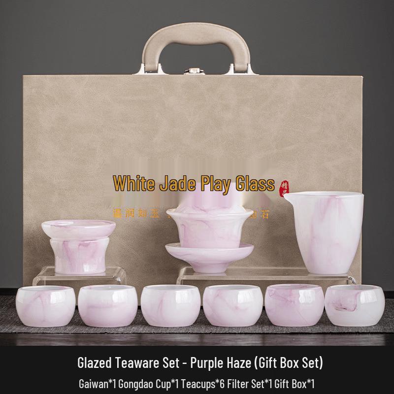 Ice Jade Glazed Ceramic Tea Set