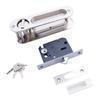 Sliding Door Lock with Three Keys for Wooden Sliding Doors Featuring Seamless Concealed Handle and Slip Resistance