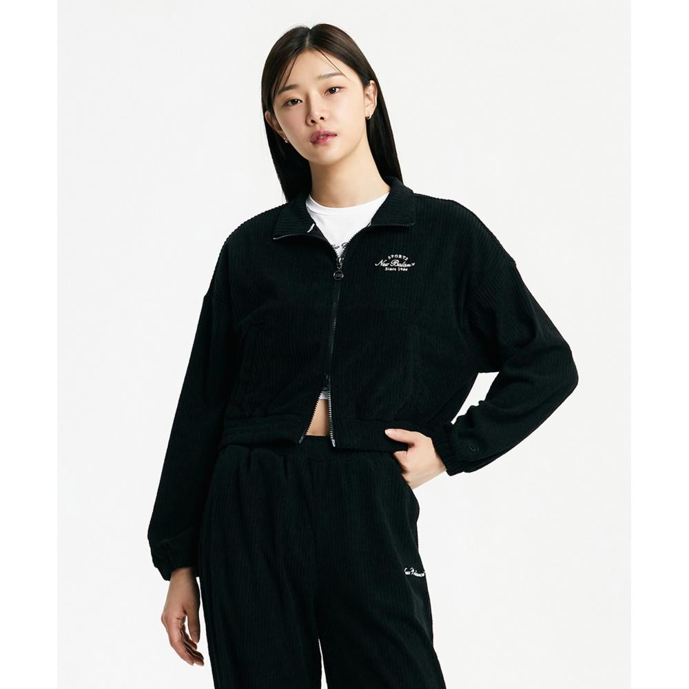 

NEW BALANCE NBMDD4W942 ЖЕНЩИНЫ Вельветовая застежка-стойка на воротнике и молнии (ЧЕРНЫЙ)