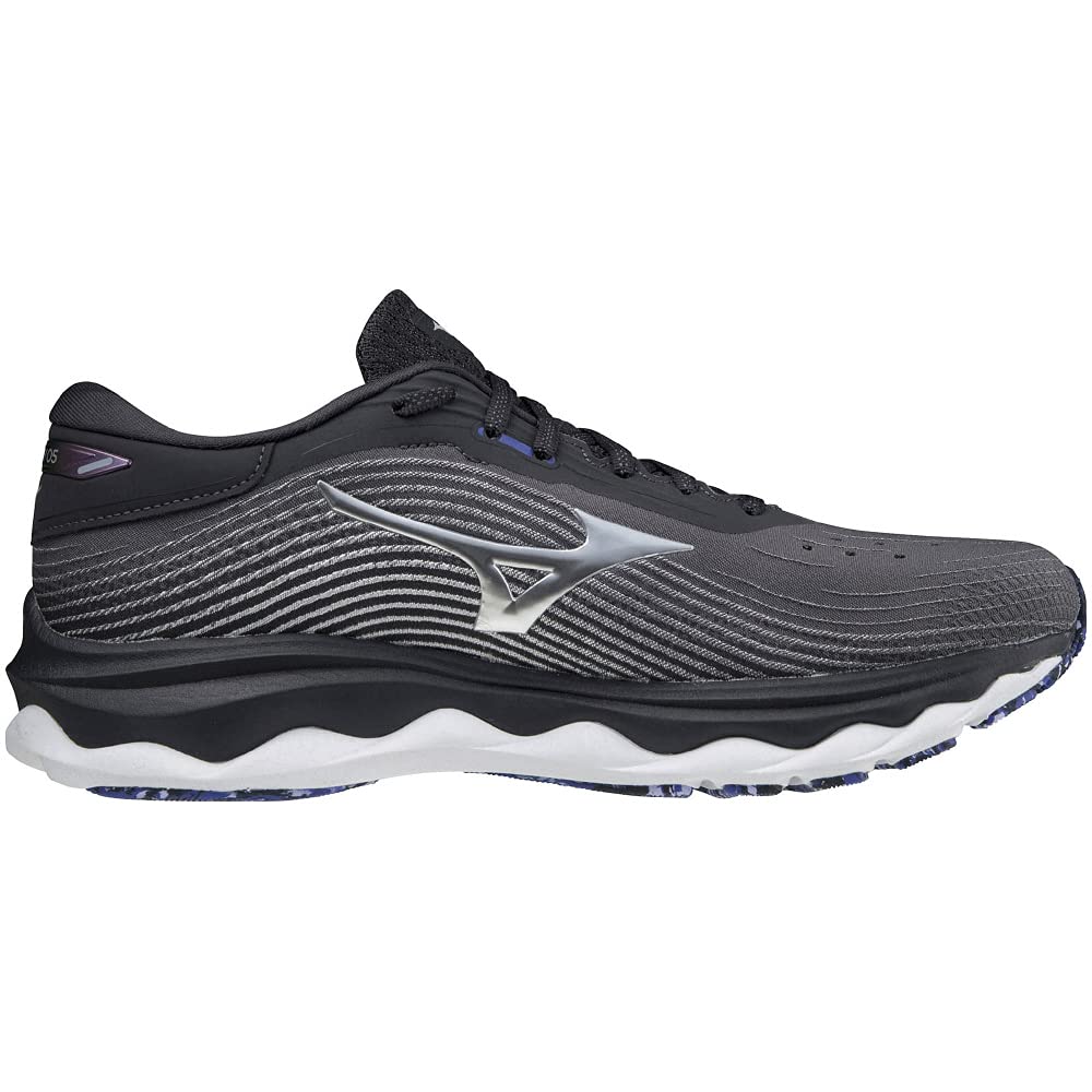Laufschuhe Wave Sky 5 Jogging Marathon Sporttraining Leichtgewicht cm 2E [Mizuno] Herren Schwarz/Silber/Lila 29.0