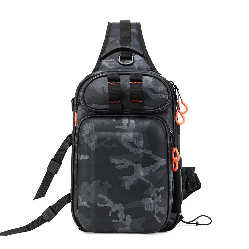 Tactical Fishing Climbing Chest Bag with Rod Holder Large Capacity Sports Training Hiking Hunting Cycling Sling Shoulder Bags