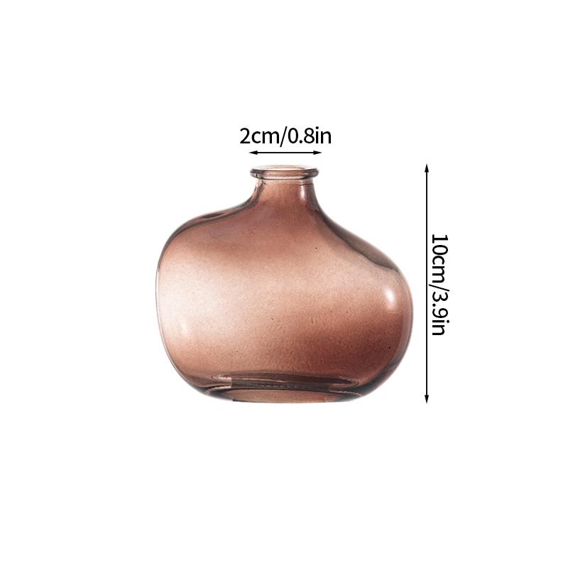 Retro Glass Vase Transparent Flower Bottle Nordic Plants Pot Flower Arrangement Hydroponic Terrarium Flowerpot Wedding Decor