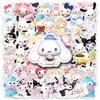 50pcs 3D Sanrio Waterproof Stickers: Cinnamoroll & Pochacco for Journals & Decoration
