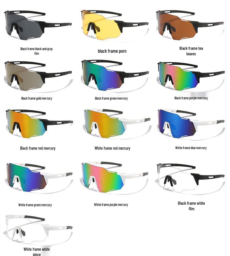 White Frame Photochromic Cycling Glasses - Day & Night UV Protection for Men & Women
