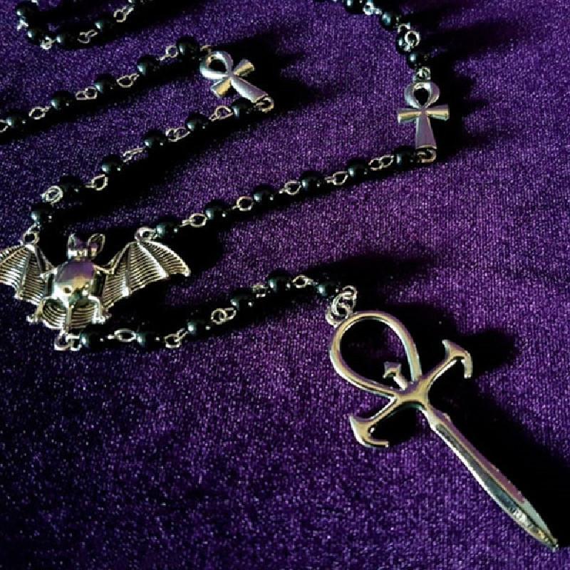 Shi Yong Cross-Border Gothic Punk Coffin Chain Necklace for Couples
