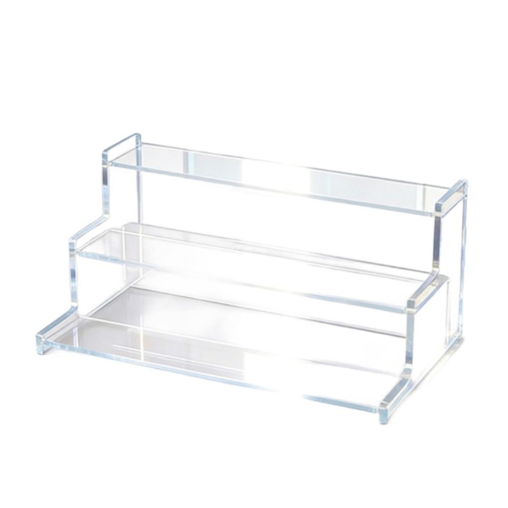 

Countertop Organizer Acrylic Tiered Stand Lightweight For Easy Handling Multi-level Shelves Suitable For Daily Use 3-layer прозрачный
