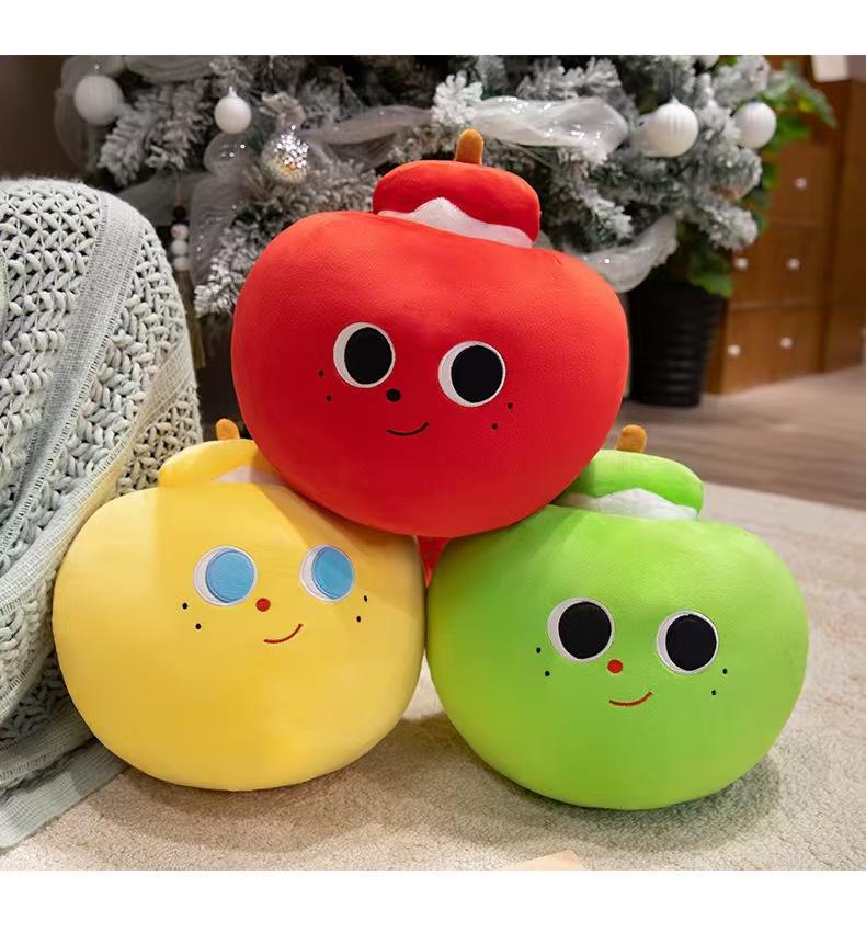 Apple Doll Stuffed Toy Pillow Doll Red Apple Ornament Christmas Eve Christmas Gift Birthday Valentine's Day
