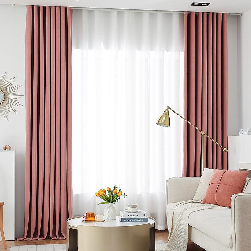 French Retro Light Luxury Australian Cashmere Full Blackout Curtains Fabric Heat Insulation Sun Protection Bedroom Living Room Curtains