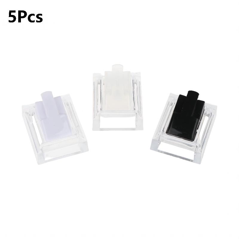 5Pcs Clear Ring Display Stands Ring Jewelry Tray Ring Storage Organizer Shelf For Jewelry Counter Showcase Display Prop