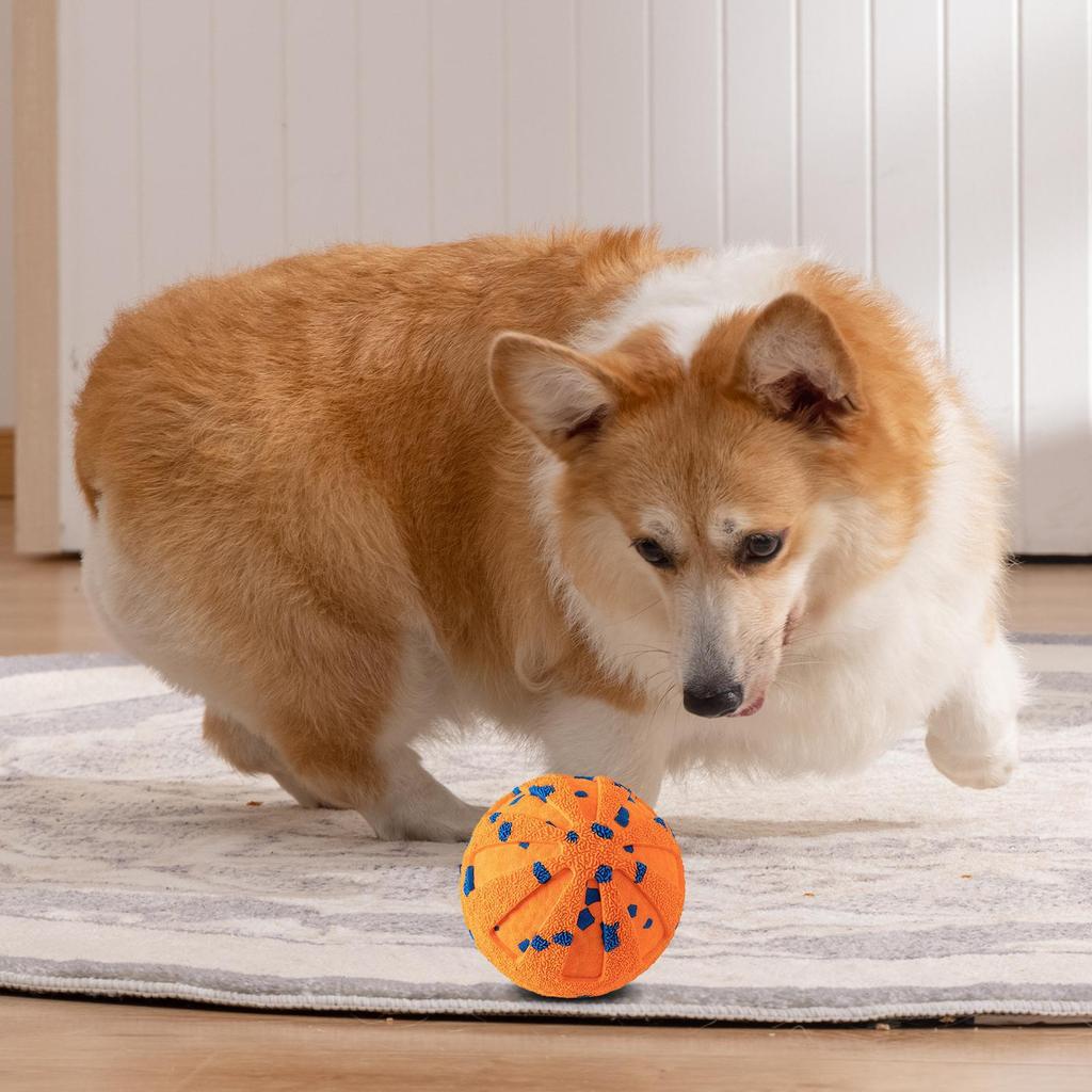 Interactive Dog Ball Electric Vibrating Dog Ball Automatic Jumping Toy Washable For Pet Puppy Aggressive-Chewers Energy-Release