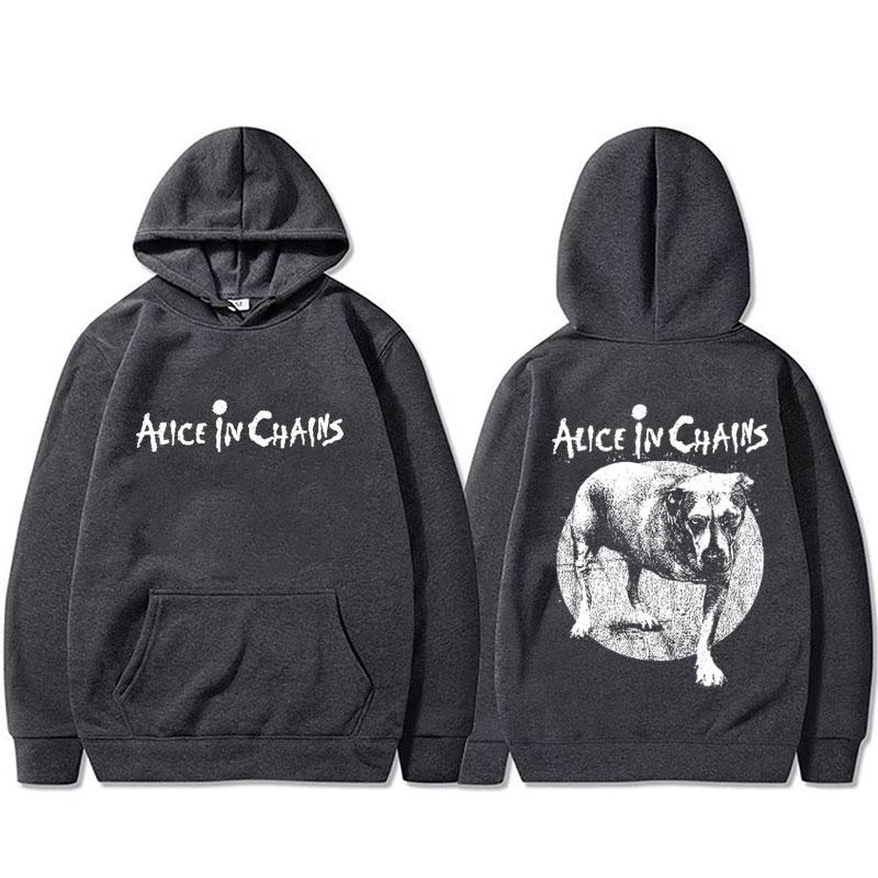 Rockband Alice in Chains Grafikdruck Hoodie Herren Damen Lässig Fleece Baumwolle Pullover Hoodies Männlich Vintage Kapuzensweatshirt